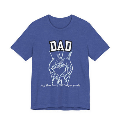 Heartfelt Dad's Love Tee, Gift for Dad, Unisex Tee with Heart Design, Birthday Gift, Casual Wear