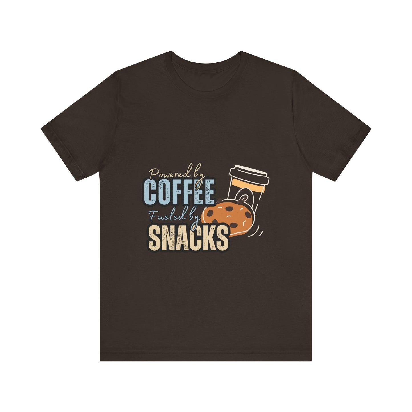Coffee & Snacks Unisex Tee | Fun Graphic Shirt | Perfect for Coffee Lovers | Kitchen Gift | Foodie Apparel