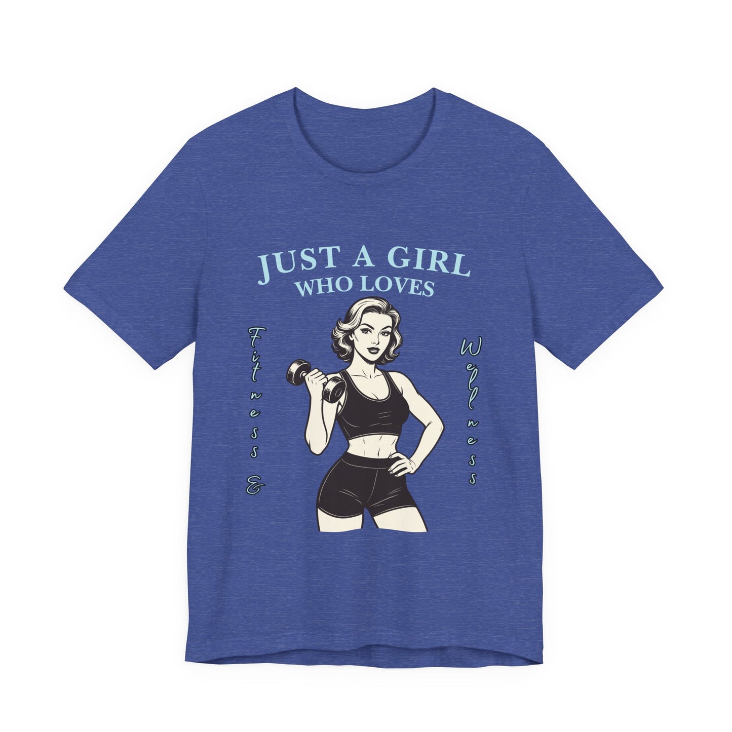 Fitness Lover's Unisex Tee - Perfect for Gym Buffs, Workout, Fitness Enthusiasts, Gift for Her, Casual Wear, Just A Girl Who Loves Fitness