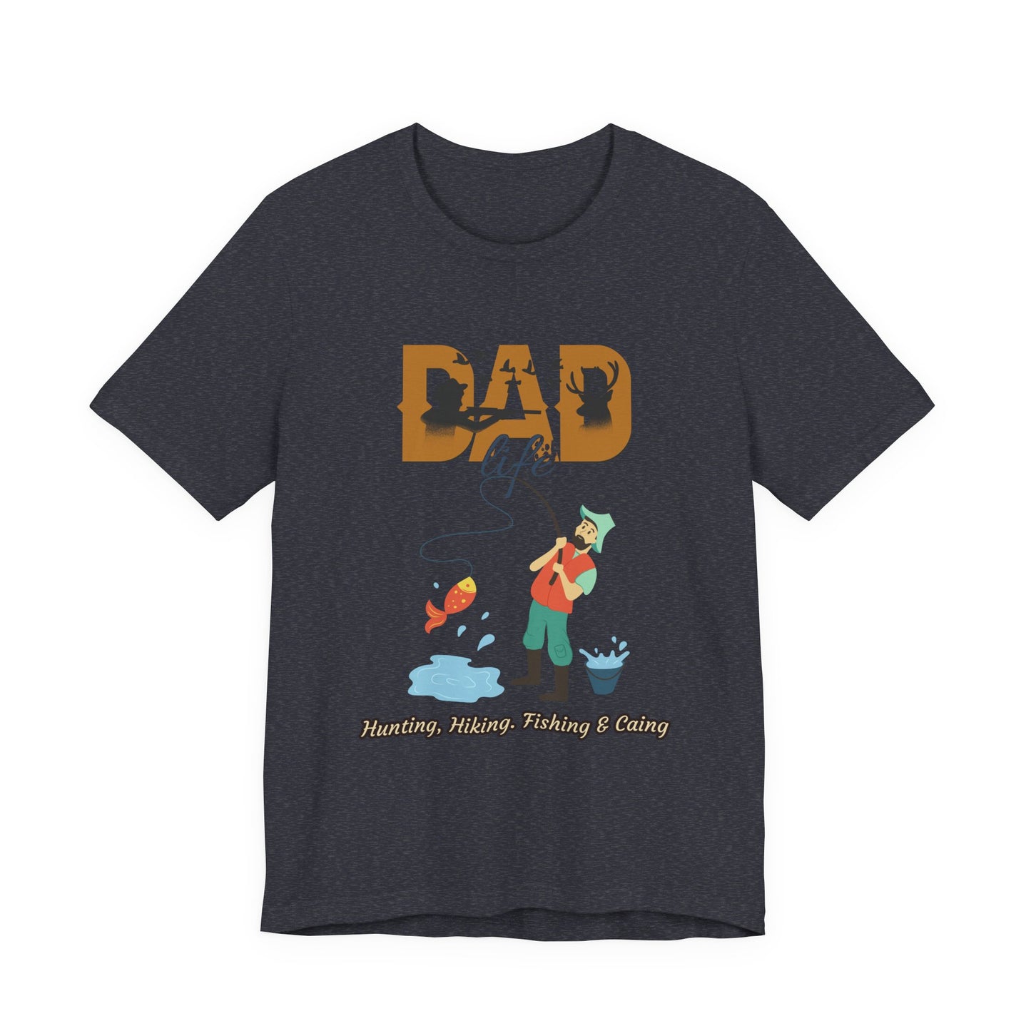 Dad Life Fishing Tee, Perfect for Fathers Day, Outdoor Adventures, Casual Wear, Gift for Dads, Fishing Enthusiasts