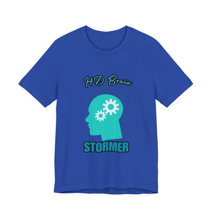 HD Brain Stormer Tee, Funny Unisex T-Shirt, Gift for Tech Lovers, Unique Geeky Apparel, Casual Brainstorming Shirt