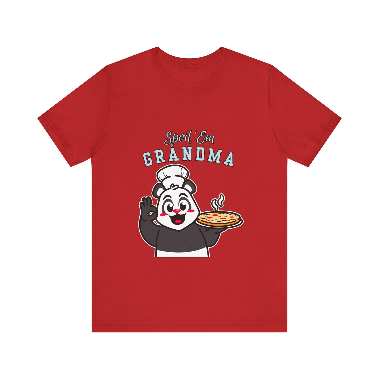 Cute Grandma Cooking Tee, Fun Family Gift, Unisex T-Shirt, Cute Chef Panda Design, Birthday, Mother's Day, Casual Wear