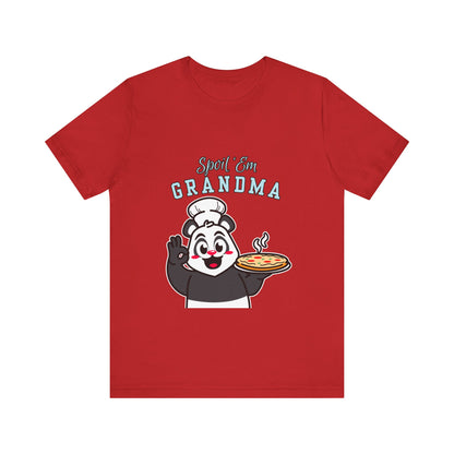 Cute Grandma Cooking Tee, Fun Family Gift, Unisex T-Shirt, Cute Chef Panda Design, Birthday, Mother's Day, Casual Wear