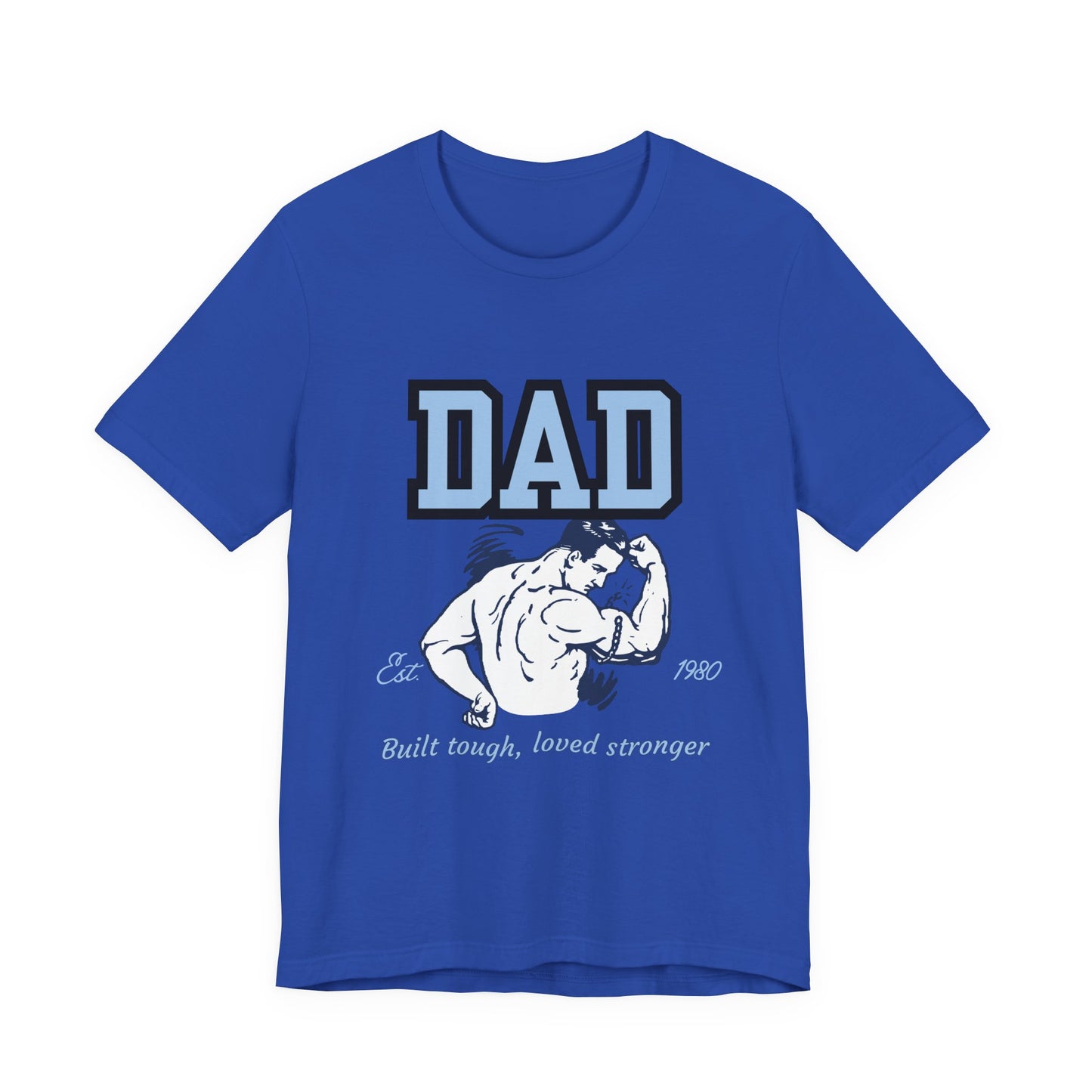 DAD Strong Unisex Jersey Tee, Father's Day Gift, Dad Humor Shirt, Comfortable Casual Top, Birthday Gift Tee, Everyday Wear