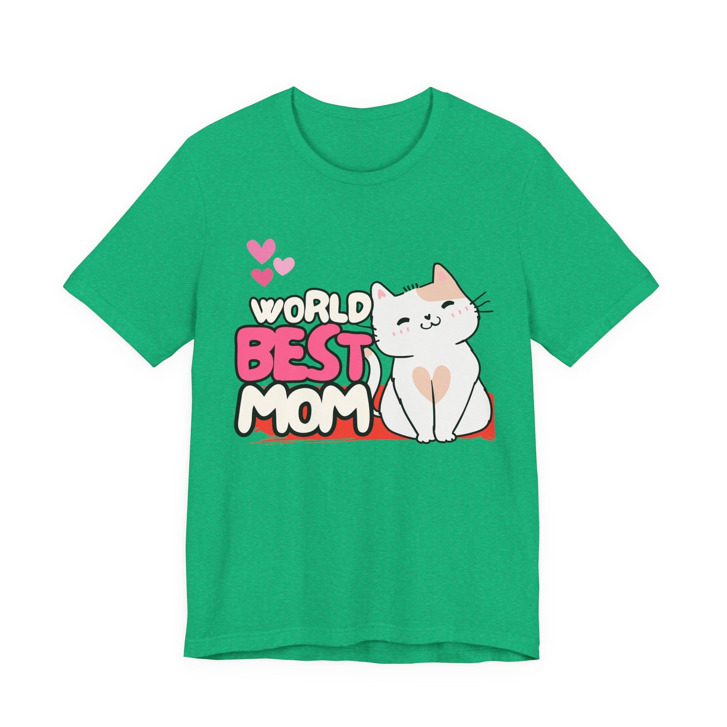 World's Best Mom Kitty Cat Tee, Unisex T-Shirt for Cat Lovers, Mother's Day Gift, Casual Wear, Kids and Moms Matching Shirts, Cute Pet Lover [...]