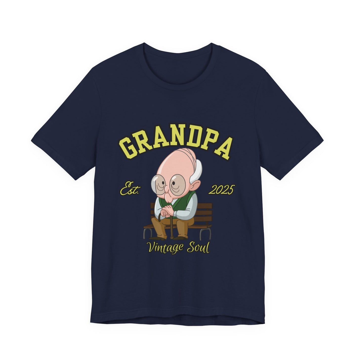 Vintage Grandpa Tee, Unisex Short Sleeve T-Shirt, Gift for Grandpa, Father's Day Outfit, Family Reunion Apparel, Nostalgic T-Shirt