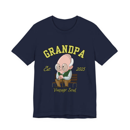 Vintage Grandpa Tee, Unisex Short Sleeve T-Shirt, Gift for Grandpa, Father's Day Outfit, Family Reunion Apparel, Nostalgic T-Shirt