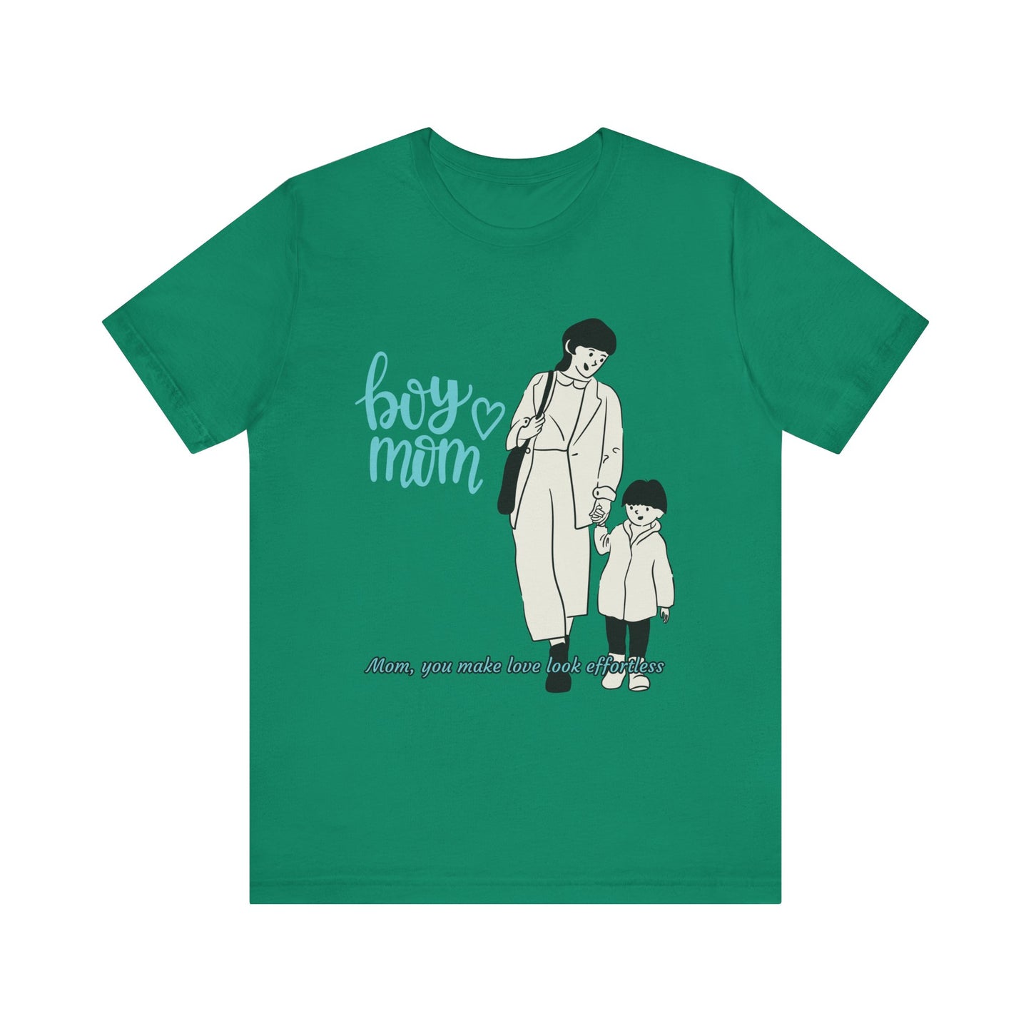Boy Mom Short Sleeve Tee - Perfect Gifts for Mothers, Cute Family Outfits, Mom's Night Out, Mother's Day Apparel, Casual Everyday Wear