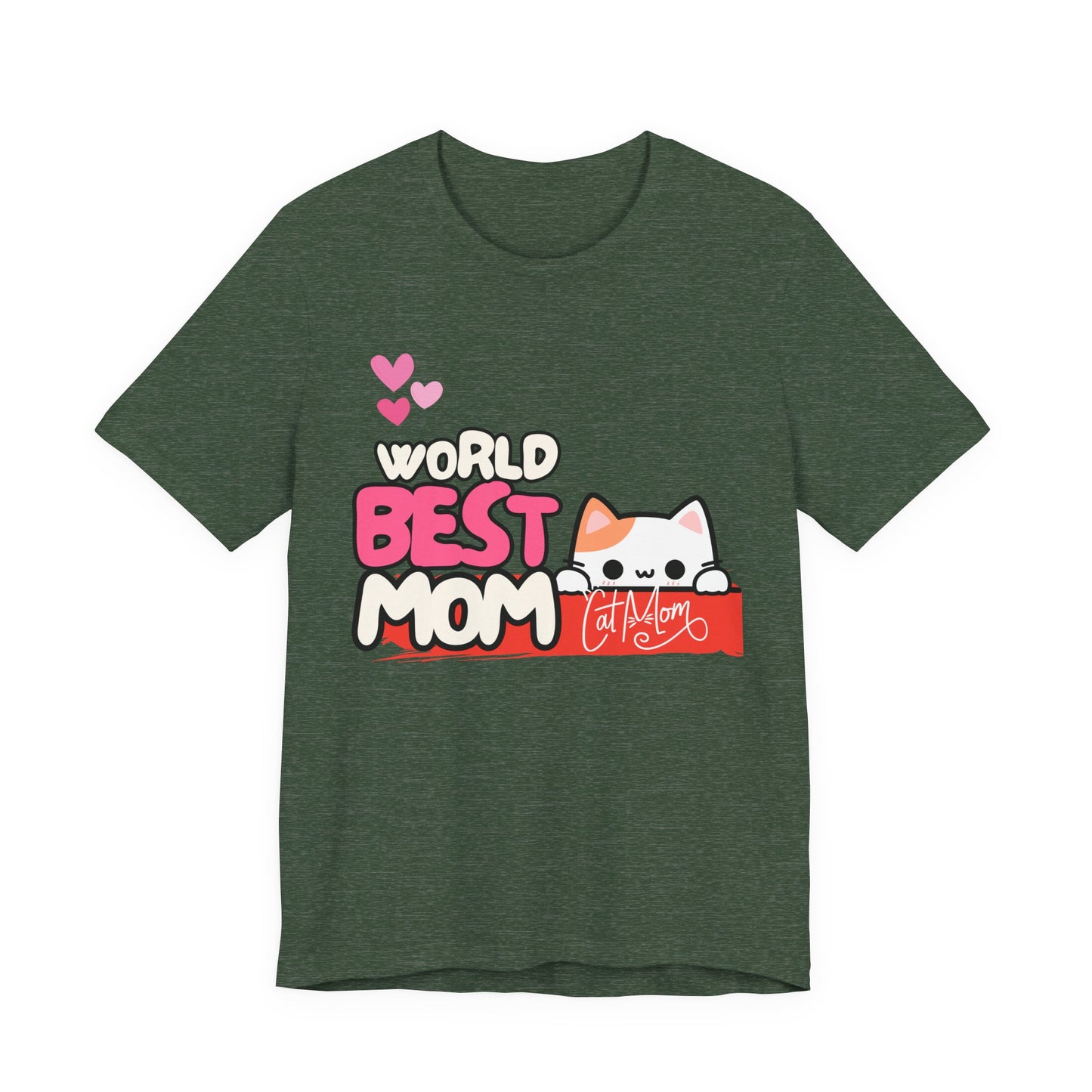 Best Mom Cat Tee, Funny Cat Mother’s Day Gift, Cute Family Shirt, Unisex Pet Lover Tee, Gifts for Cat Moms, Birthday Apparel