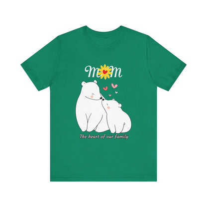 Mom Love Short Sleeve Tee, Cute Mom Shirt, Gift for Mom, Family Tee, Mother's Day Shirt, Mother's Day Gift