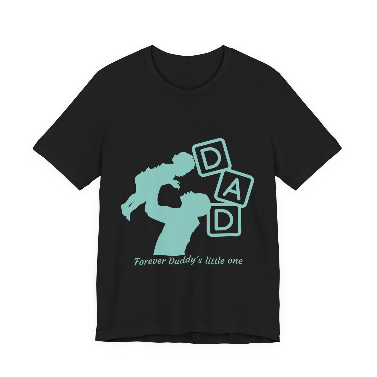 Dad and Child Love Tee, Father's Day Gift, Unisex Jersey T-Shirt, Family Bonding, Casual Wear, Forever Daddy's Little One
