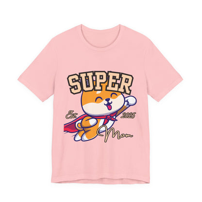Super Hero Mom Tee, Cute Cat T-Shirt, Gift for Cat Lovers, Casual Wear, Fun Unisex Shirt, Birthday Celebration Tee