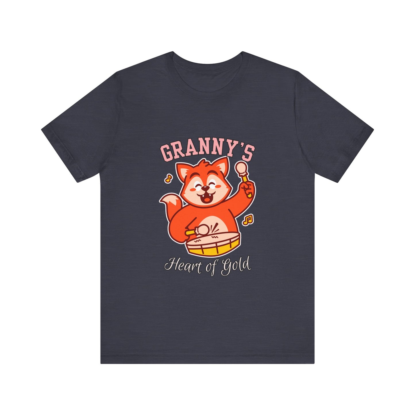 Granny's Heart of Gold Tee, Cute Graphic T-Shirt, Gift for Grandma, Casual Wear, Family Celebration Shirt