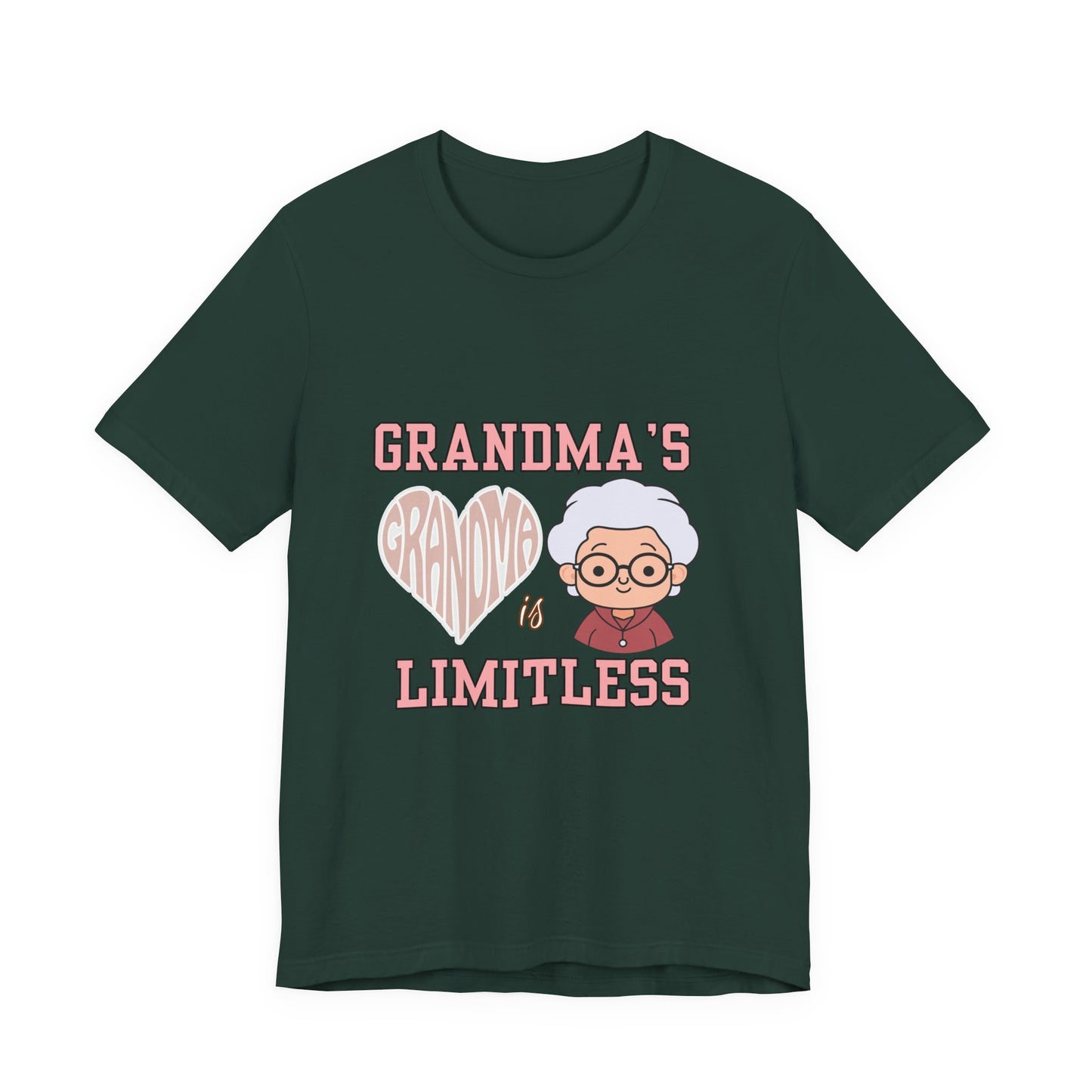 Grandma's Limitless Love Unisex Tee, Cute Grandmother Gift, Family Reunion Shirt, Mother's Day Tee, Comfortable Everyday Wear, [...]