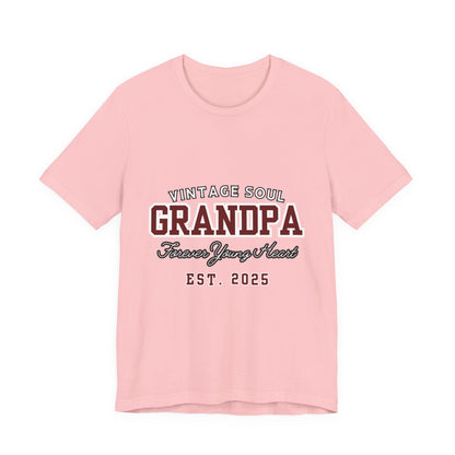Vintage Soul Grandpa Tee | Perfect Gift for New Grandpas, Father's Day Present, Casual Wear, Family Gatherings, Comfortable Style