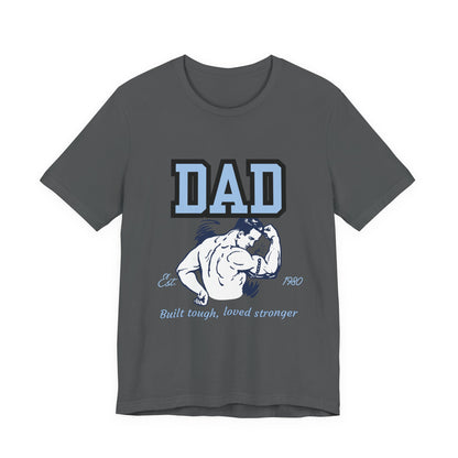 DAD Strong Unisex Jersey Tee, Father's Day Gift, Dad Humor Shirt, Comfortable Casual Top, Birthday Gift Tee, Everyday Wear