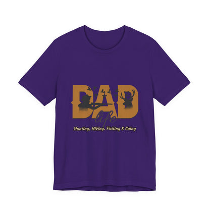 Dad Life Short Sleeve Tee - Celebrate Fatherhood, Gift for Dads, Casual Everyday Wear, Father's Day, Family Gatherings, Outdoor Adventures