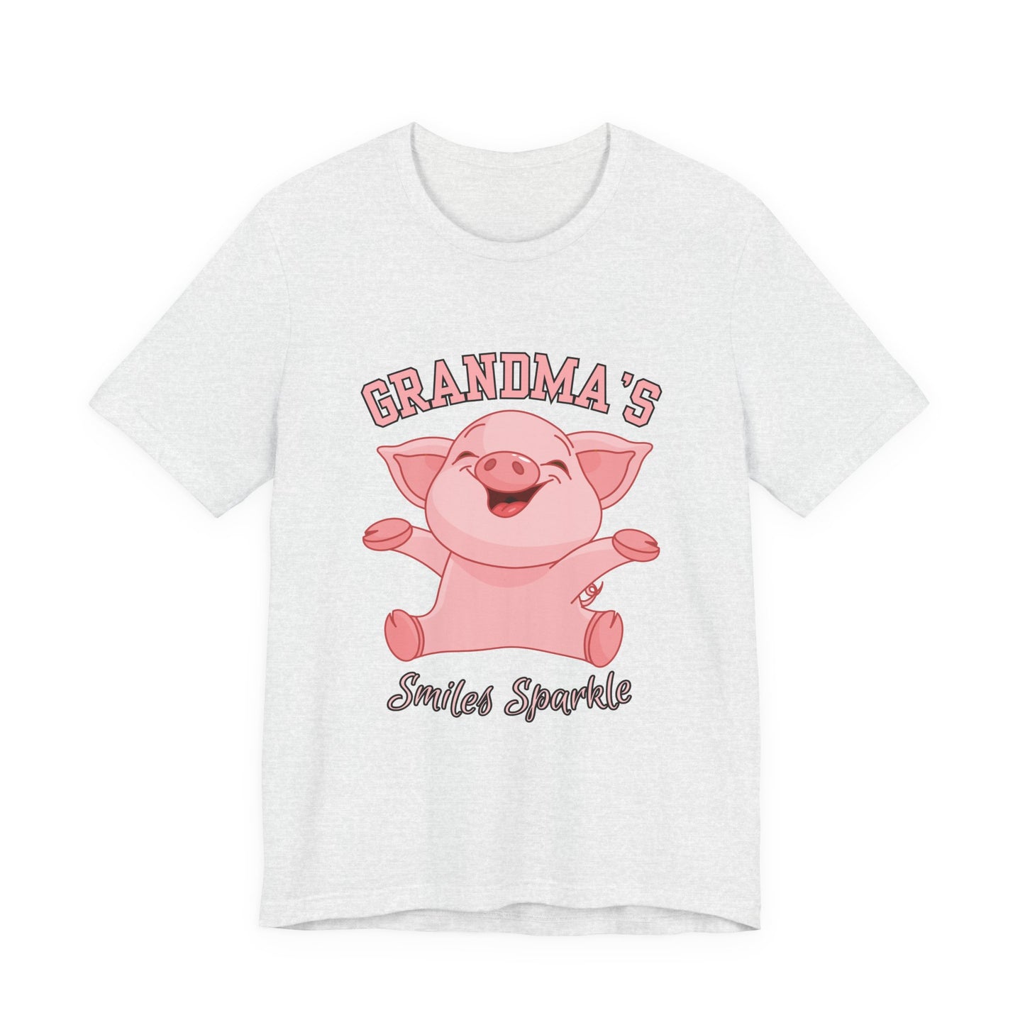 Grandma's Smiles Short Sleeve Tee, Cute Gift for Grandma, Family Gathering Shirt, Birthday Gift, Casual Wear, Fun Tee