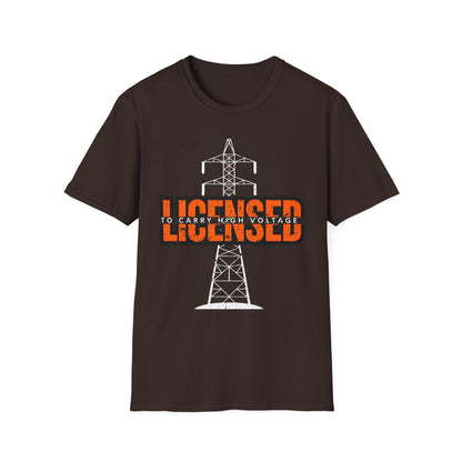 Licensed Electrician Vintage Style Unisex T-Shirt, Casual Wear, Graphic Tee for Everyday Use, Gift for Friends, Trendy Apparel