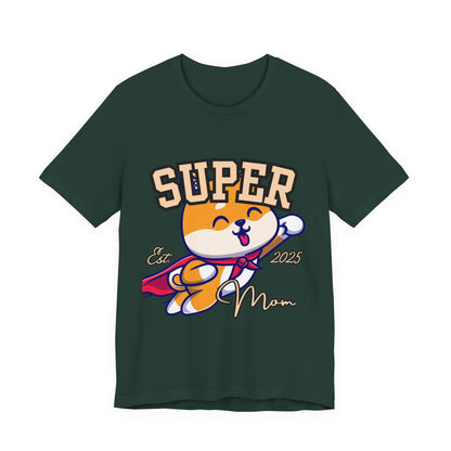 Super Hero Mom Tee, Cute Cat T-Shirt, Gift for Cat Lovers, Casual Wear, Fun Unisex Shirt, Birthday Celebration Tee