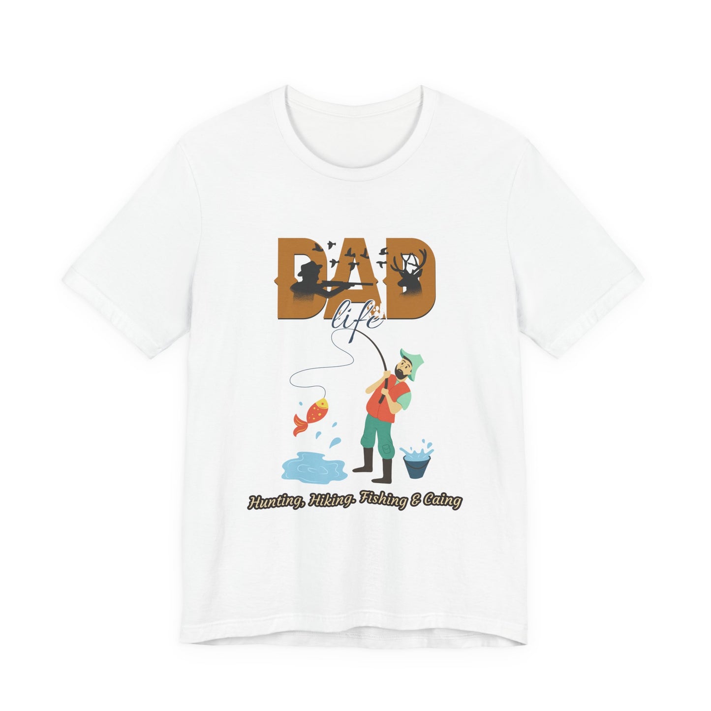 Dad Life Fishing Tee, Perfect for Fathers Day, Outdoor Adventures, Casual Wear, Gift for Dads, Fishing Enthusiasts