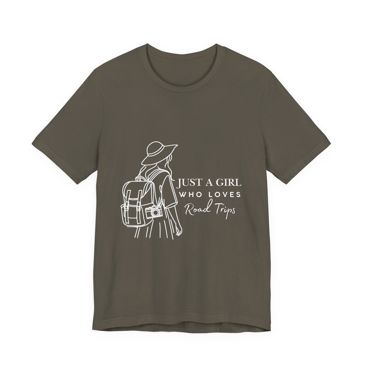 Adventure-Ready Tee for Girls | 'Just a Girl Who Loves Road Trips' | Travel Shirt, Vacation Outfit, Gift for Travelers, Summer [...]