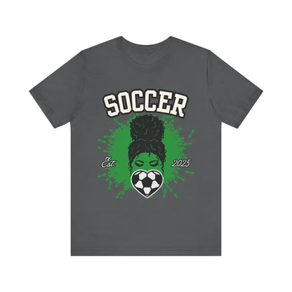 Soccer Queen Graphic Tee, Perfect for Game Day, Sports Lover Gift, Unisex Short Sleeve Tee, Soccer Mom Shirt, Athlete Apparel