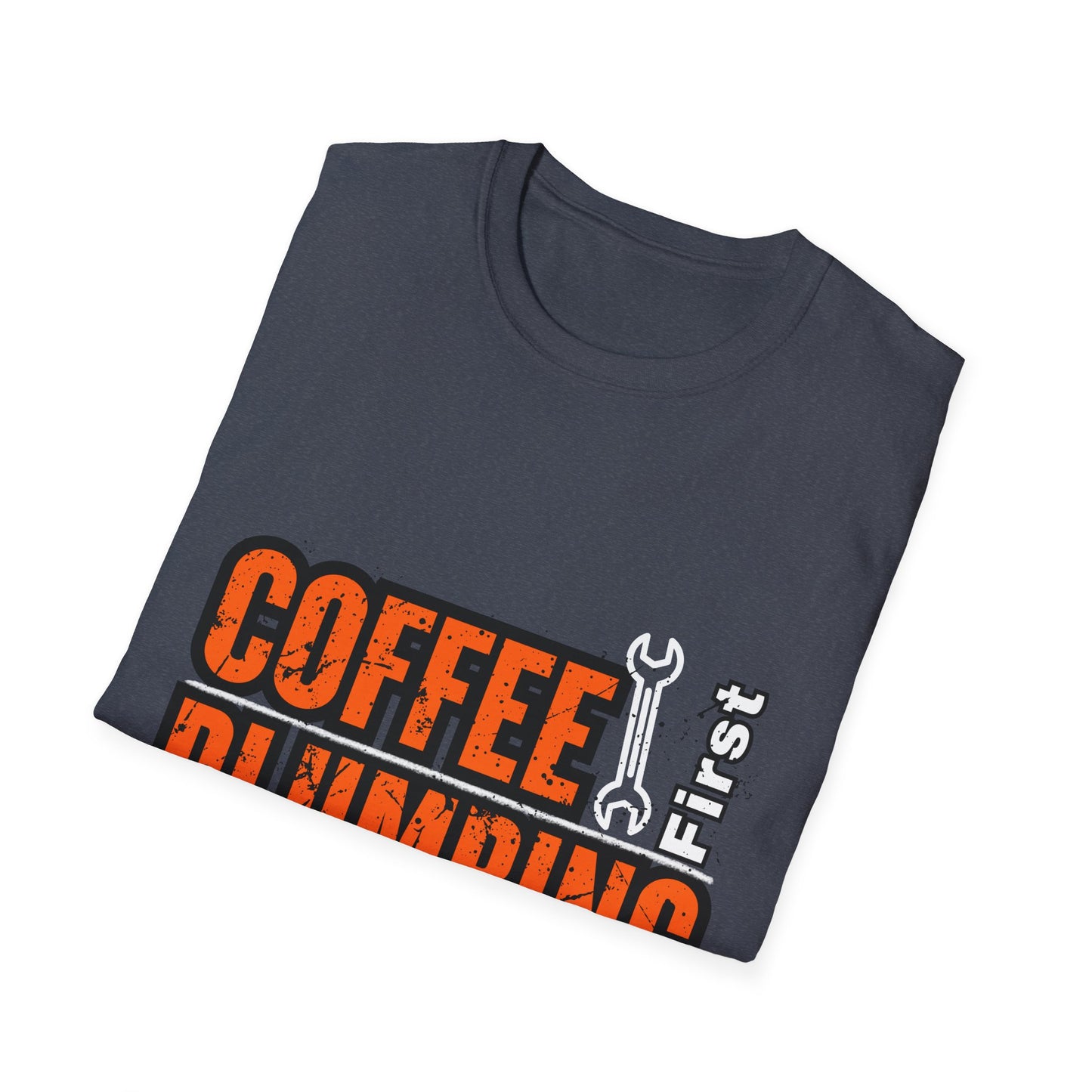Coffee and Plumbing Unisex T-Shirt, Funny Plumber Shirt, Gift for Plumbers, Coffee Lovers Tee, Plumbing Gifts