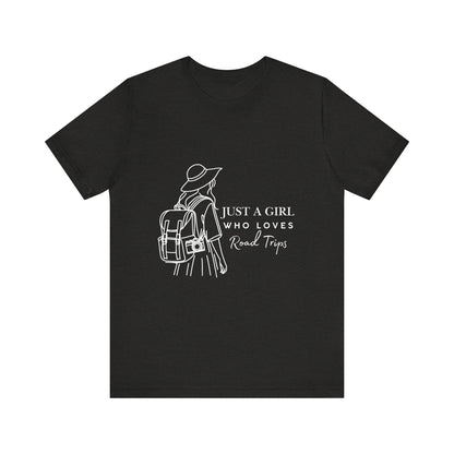 Adventure-Ready Tee for Girls | 'Just a Girl Who Loves Road Trips' | Travel Shirt, Vacation Outfit, Gift for Travelers, Summer [...]