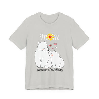 Mom Love Short Sleeve Tee, Cute Mom Shirt, Gift for Mom, Family Tee, Mother's Day Shirt, Mother's Day Gift