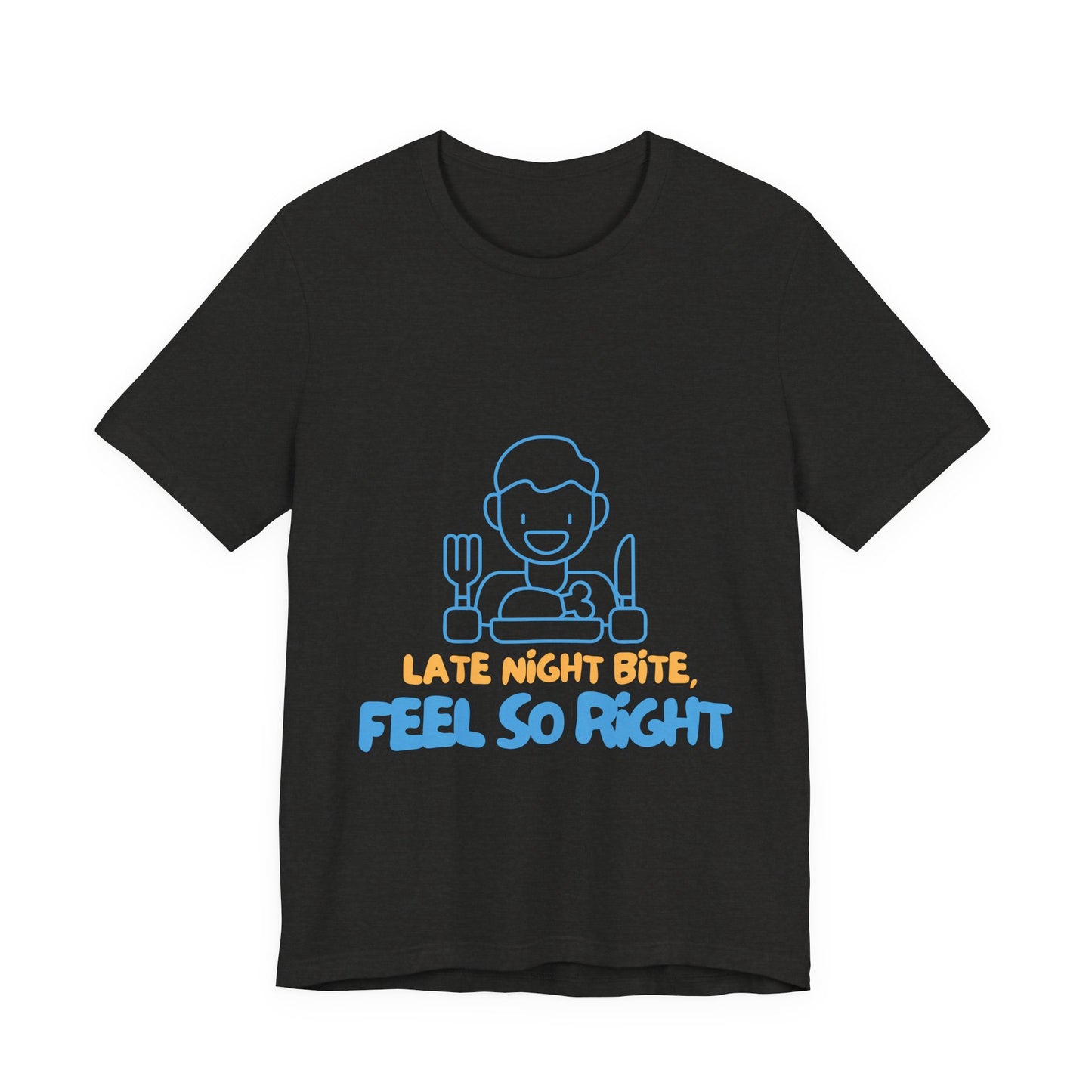 Late Night Bite Unisex Tee, Funny Foodie T-Shirt, Casual Dining Shirt, Gift for Food Lovers, Men’s/Female Tops