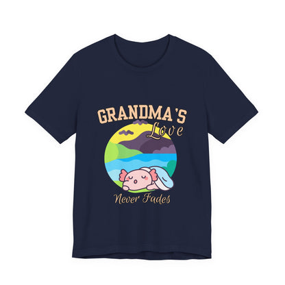 Grandma's Love Unisex Jersey Tee, Cute Gift for Grandma, Birthday Gift, Family Reunion, Comfortable Casual Tee, Heartwarming Apparel