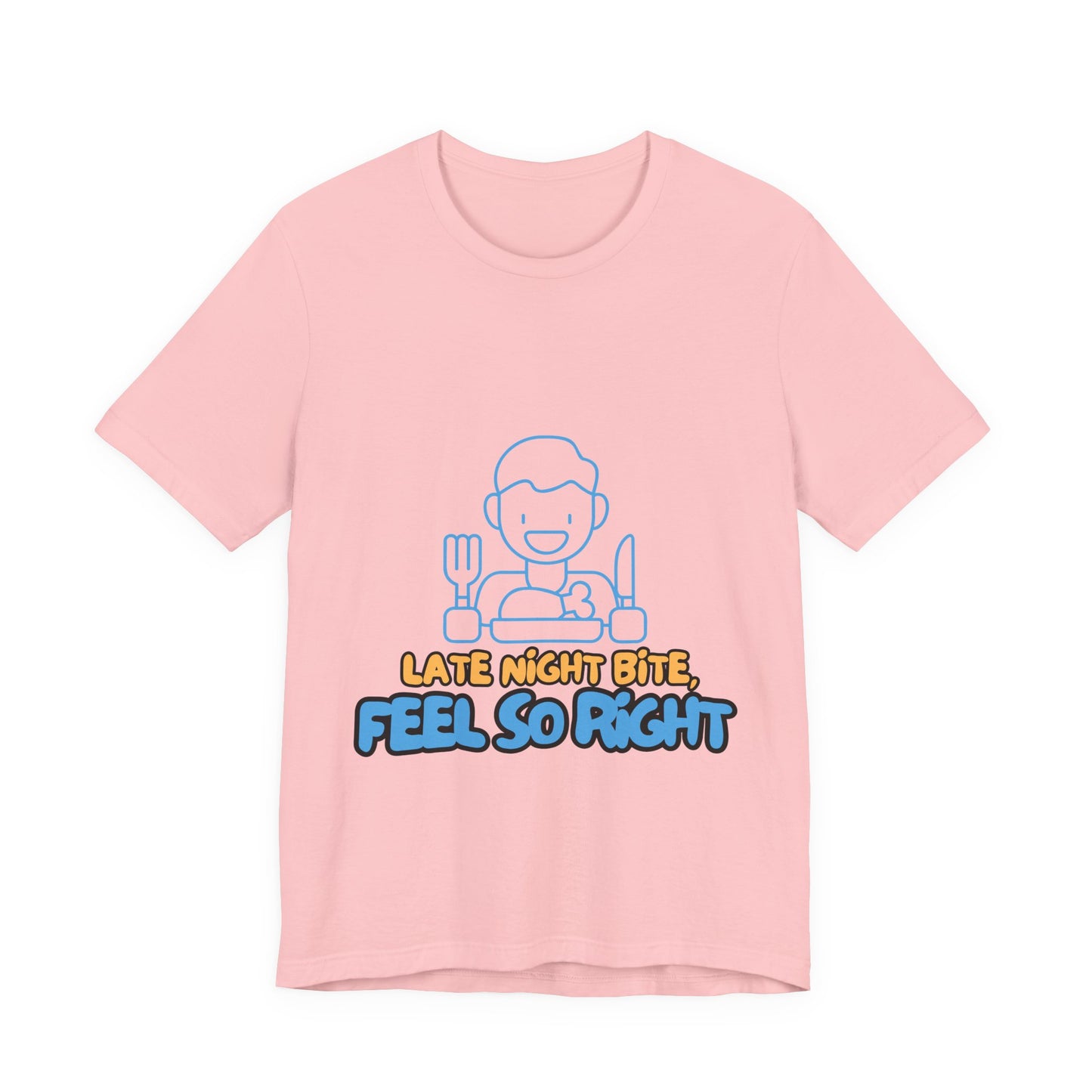 Late Night Bite Unisex Tee, Funny Foodie T-Shirt, Casual Dining Shirt, Gift for Food Lovers, Men’s/Female Tops