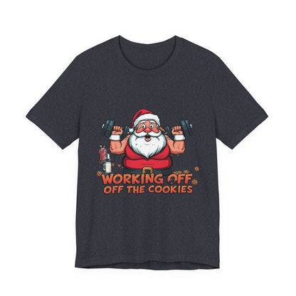 Unisex Tee Santa Funny Cookies Design T-Shirt