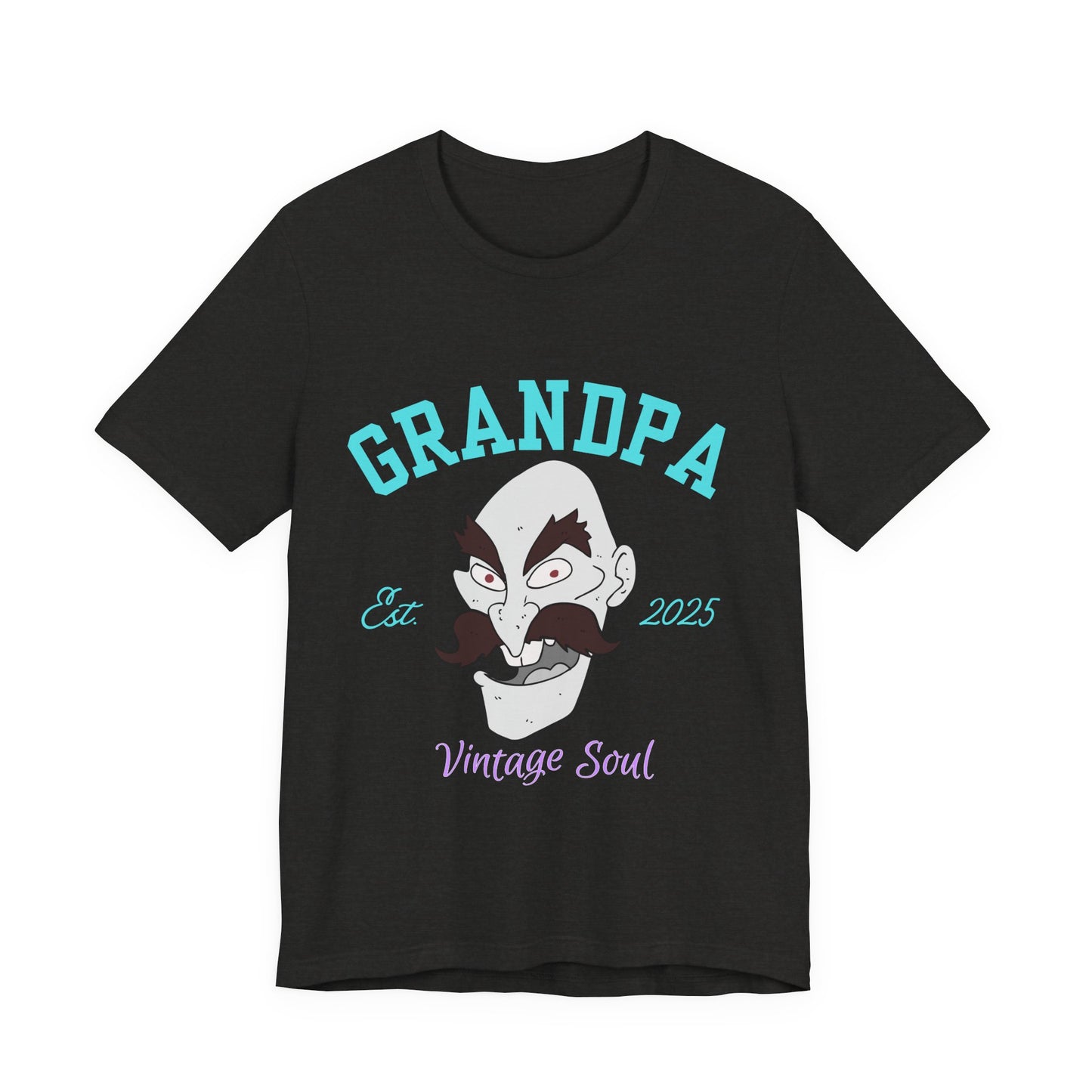 Grandpa Est 2025 Vintage Soul Tee, Funny Grandpa Gift, Unisex T-Shirt, Father's Day, Vintage Style, Gift for Grandpa