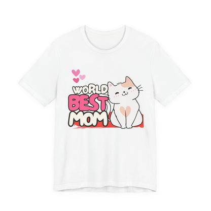 World's Best Mom Kitty Cat Tee, Unisex T-Shirt for Cat Lovers, Mother's Day Gift, Casual Wear, Kids and Moms Matching Shirts, Cute Pet Lover [...]