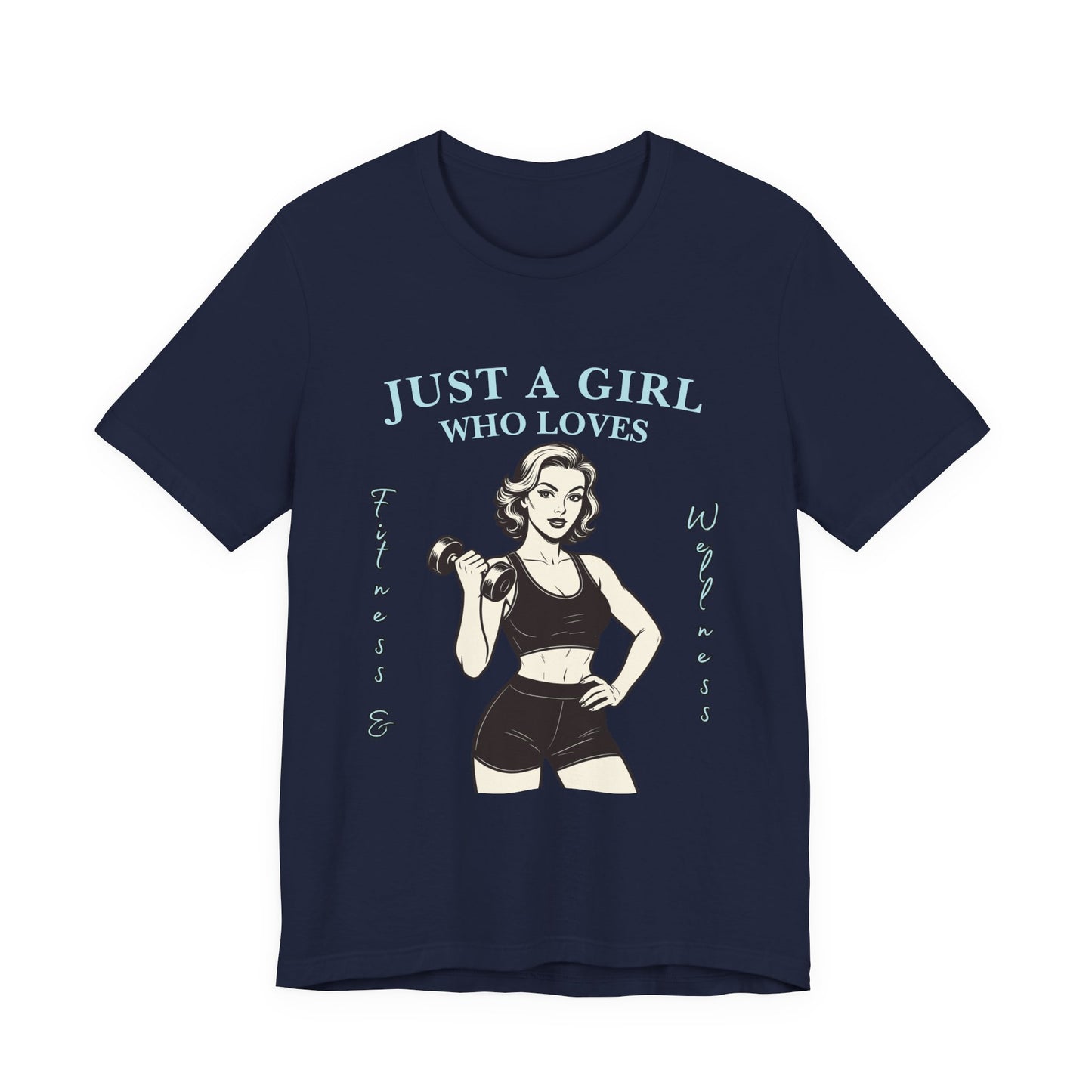 Fitness Lover's Unisex Tee - Perfect for Gym Buffs, Workout, Fitness Enthusiasts, Gift for Her, Casual Wear, Just A Girl Who Loves Fitness