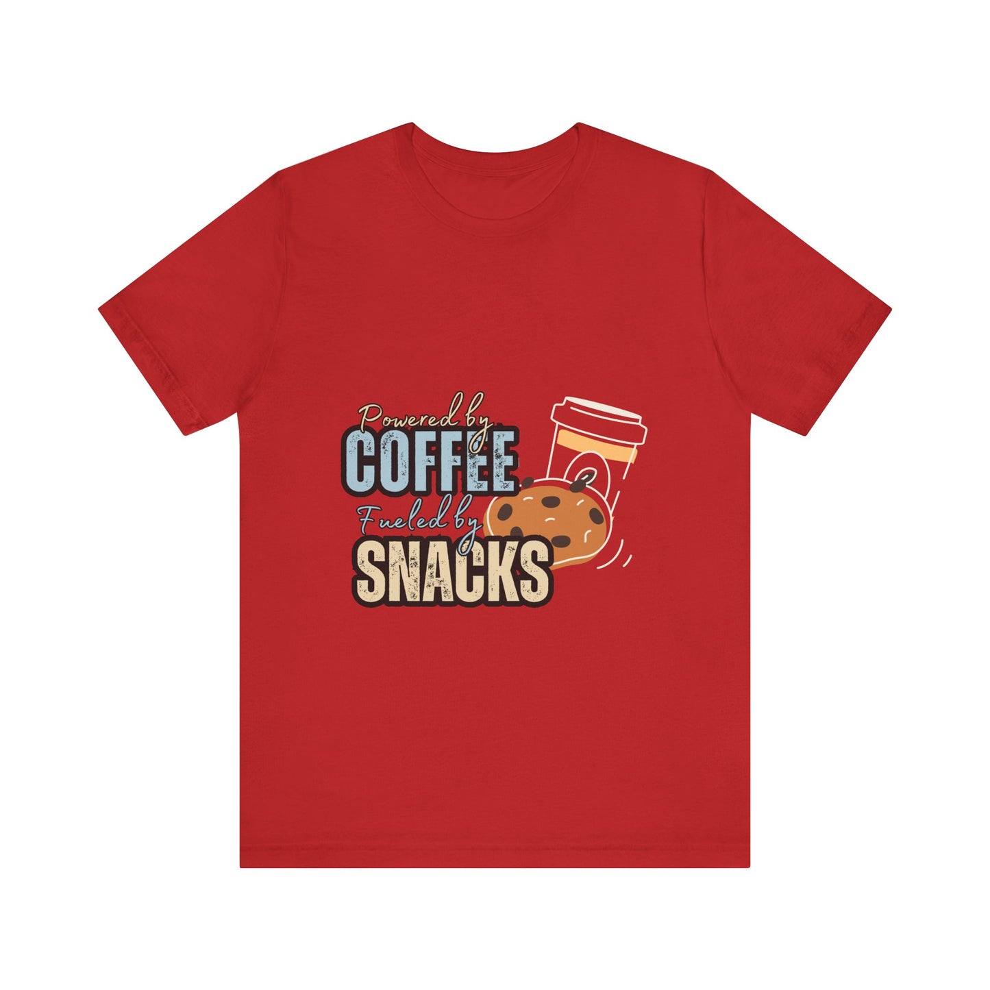 Coffee & Snacks Unisex Tee | Fun Graphic Shirt | Perfect for Coffee Lovers | Kitchen Gift | Foodie Apparel
