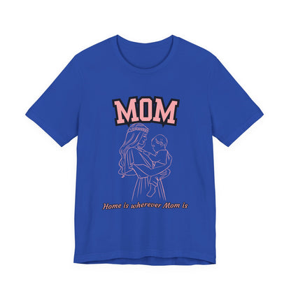 Mom Love Unisex Jersey Tee, Cute Gift for Mom, Mother’s Day Shirt, Casual Family Tee, Soft Cotton Top