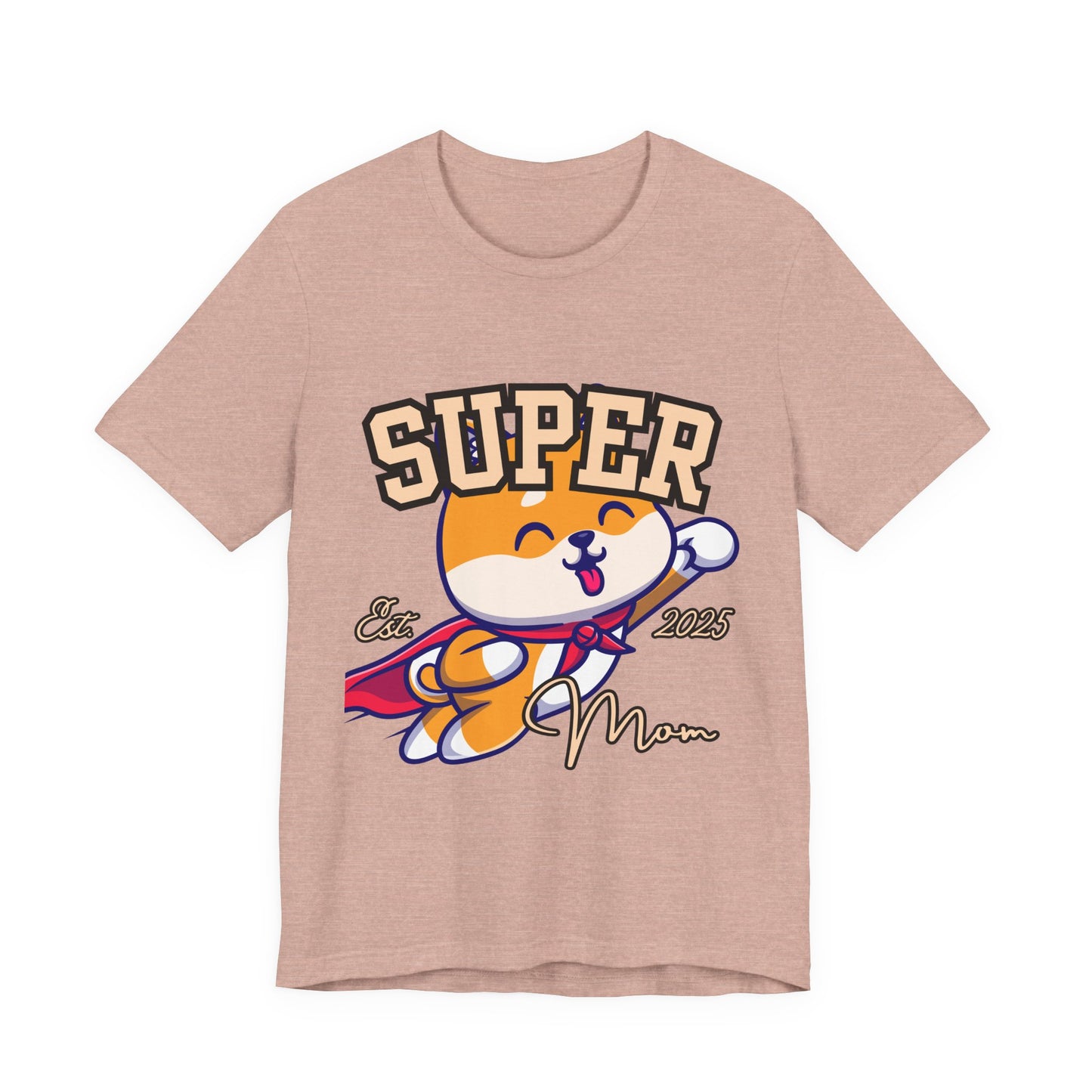 Super Hero Mom Tee, Cute Cat T-Shirt, Gift for Cat Lovers, Casual Wear, Fun Unisex Shirt, Birthday Celebration Tee