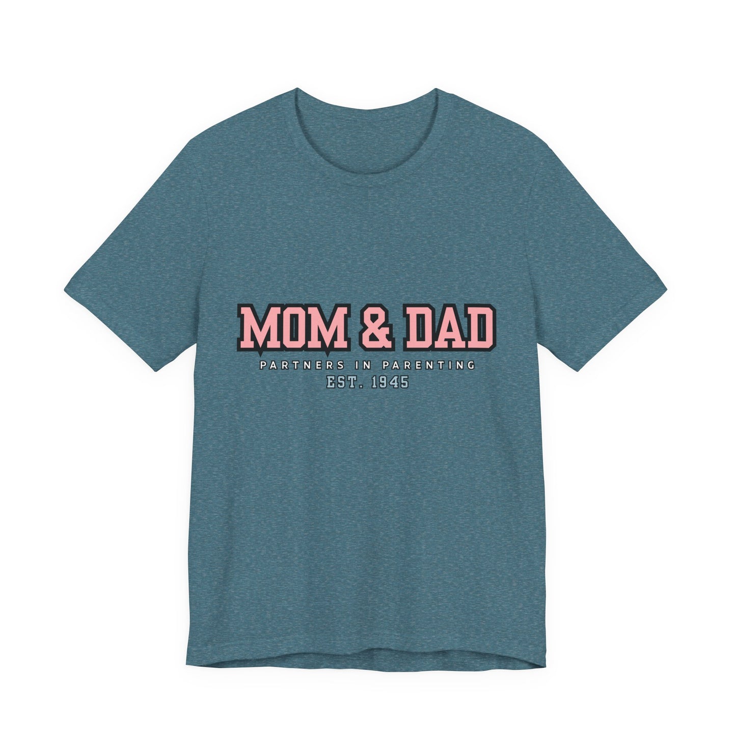Mom & Dad Partner in Parenting Tee, Family Matching Tee, Parent T-Shirt, Gift for New Parents, Cute Family Shirt, Unisex Graphic Tee