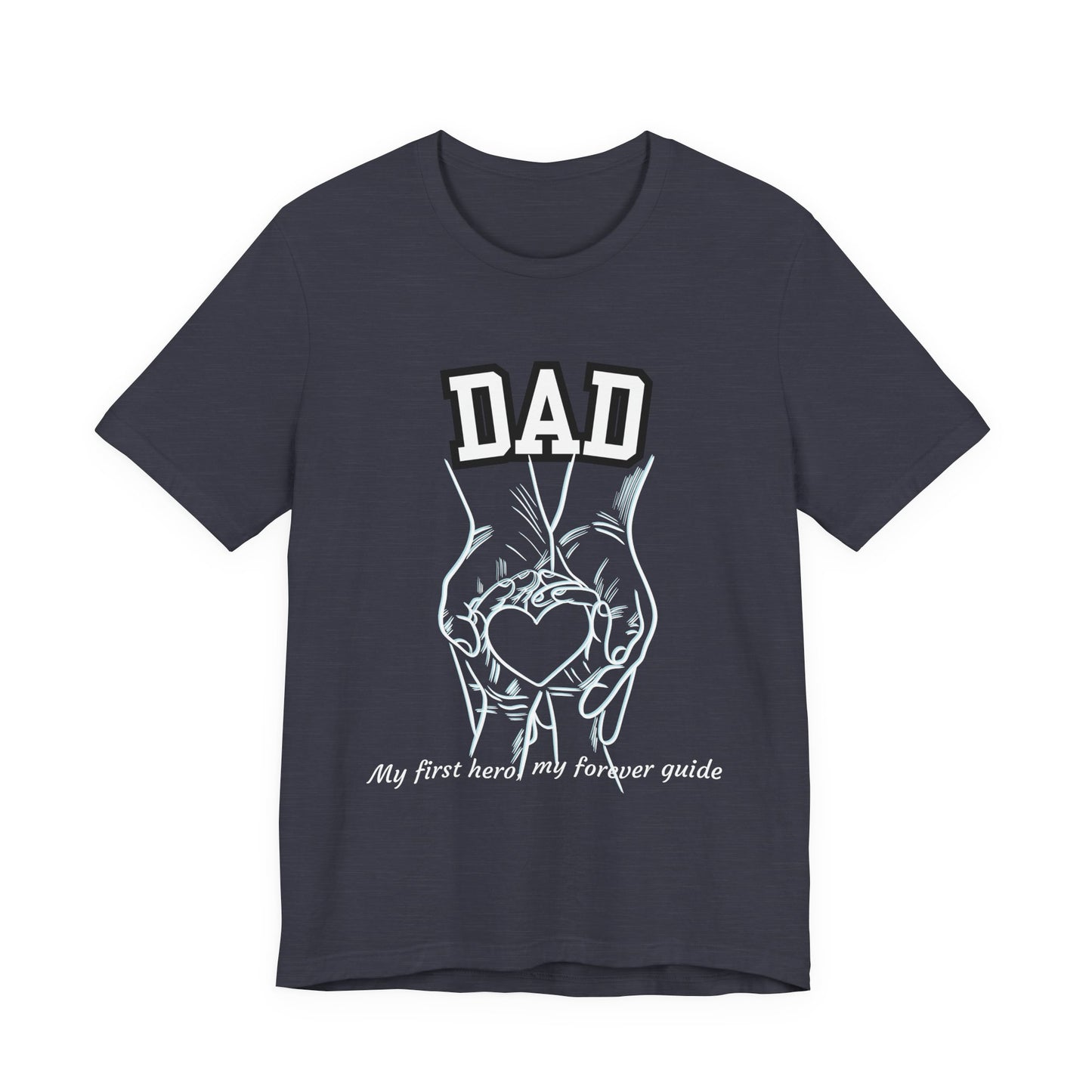 Heartfelt Dad's Love Tee, Gift for Dad, Unisex Tee with Heart Design, Birthday Gift, Casual Wear