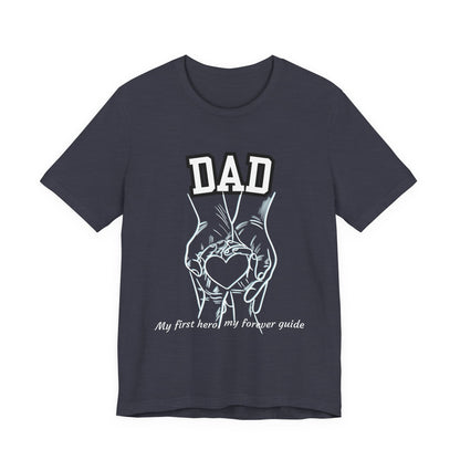 Heartfelt Dad's Love Tee, Gift for Dad, Unisex Tee with Heart Design, Birthday Gift, Casual Wear