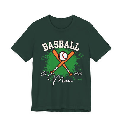 Baseball Mom Unisex Jersey Tee - Soft Cotton Shirt for Sports Enthusiasts, Great Gift for Mother's Day, Game Day Apparel, Team Spirit Wear