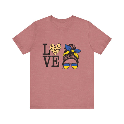 Stylish Love Graphic Tee, Casual Shirt, Gift for Her, Summer Fashion, Trendy Outfit, Valentine's Day, Birthday Gift