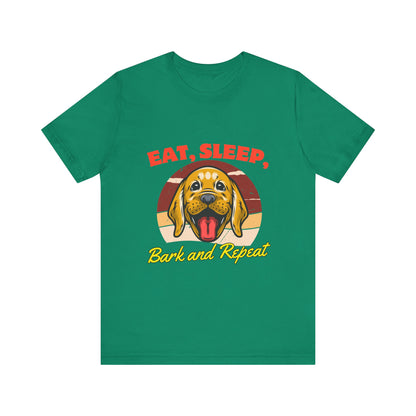 Dog Lover's Eat, Sleep, Bark Tee | Funny Pet T-Shirt, Gift for Dog Owners, Cute Canine Apparel, Dog Mom Shirt, Animal Lover Tops