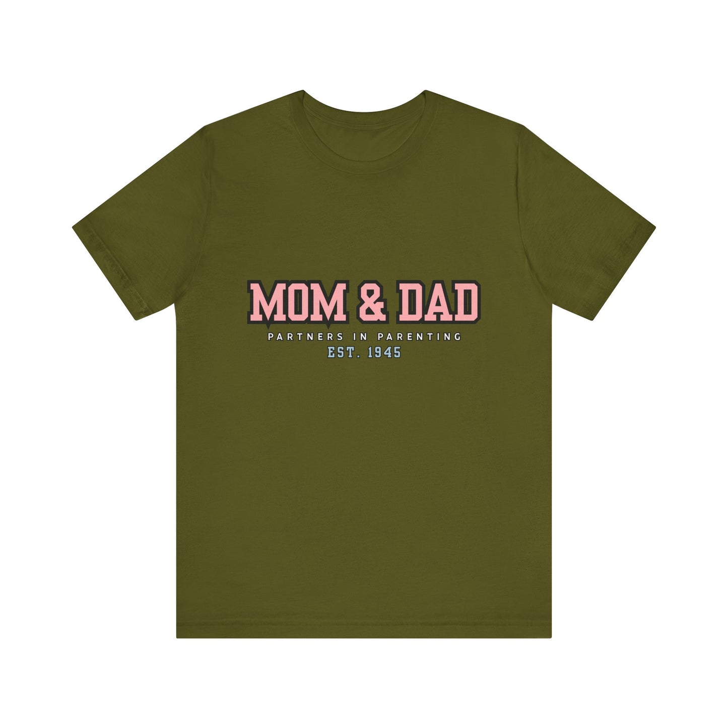 Mom & Dad Partner in Parenting Tee, Family Matching Tee, Parent T-Shirt, Gift for New Parents, Cute Family Shirt, Unisex Graphic Tee