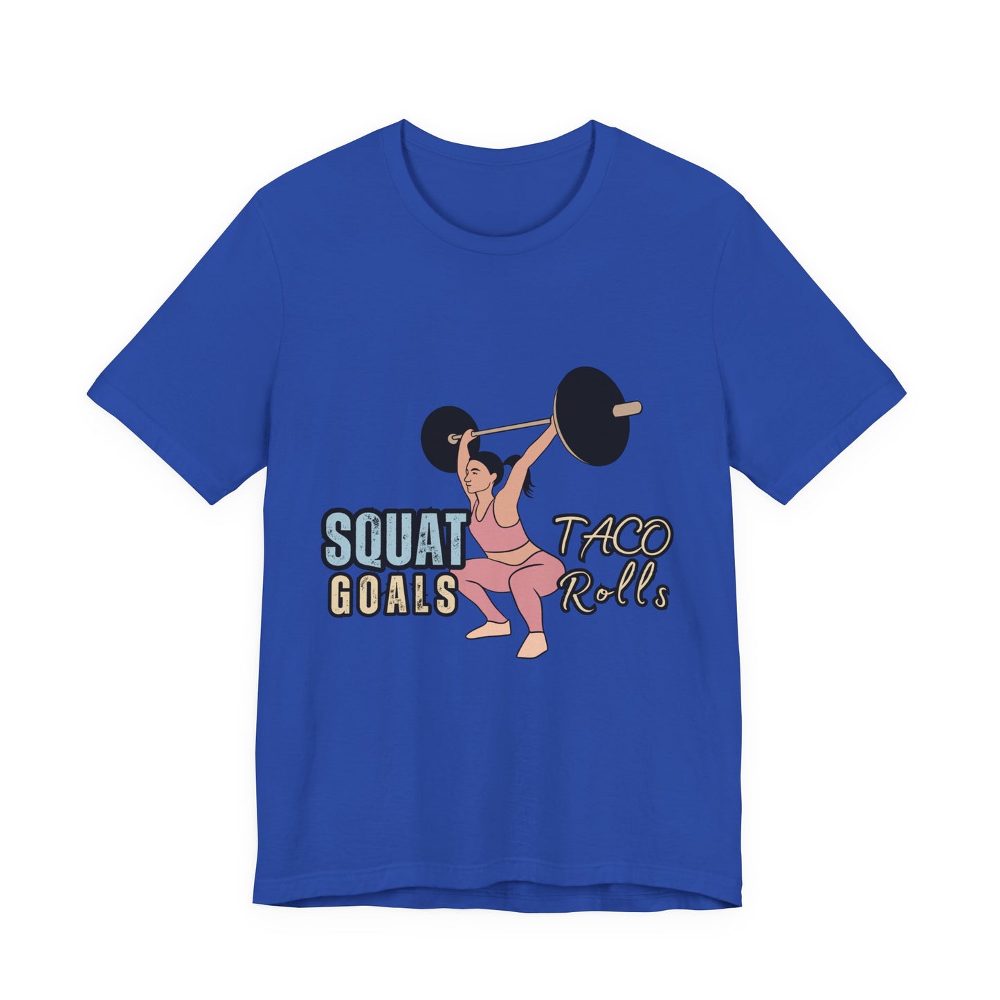 Squat Goals Unisex Jersey Tee, Funny Workout Shirt, Fitness Gift, Gym Apparel, Weightlifting Top, Motivational Tee