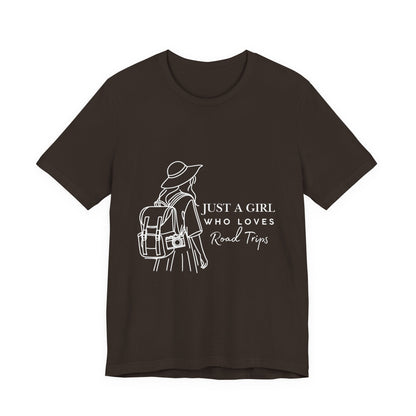 Adventure-Ready Tee for Girls | 'Just a Girl Who Loves Road Trips' | Travel Shirt, Vacation Outfit, Gift for Travelers, Summer [...]