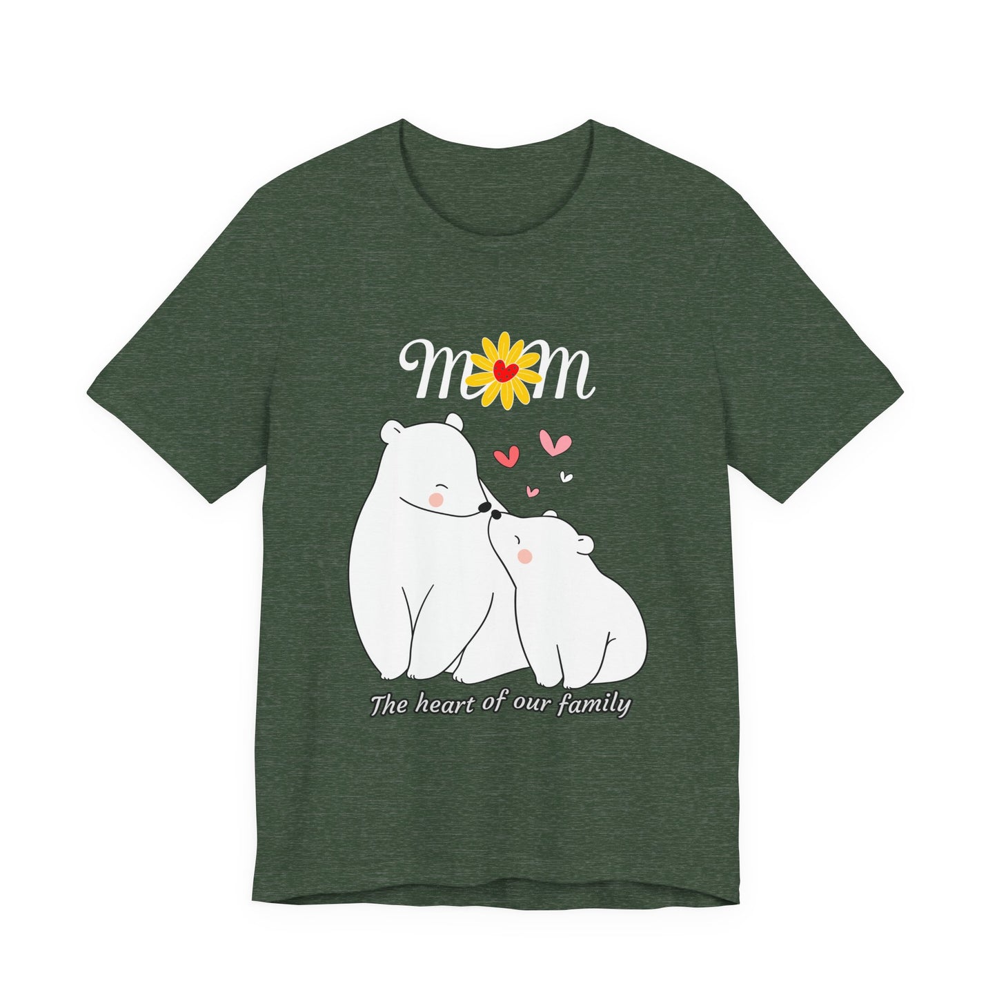 Mom Love Short Sleeve Tee, Cute Mom Shirt, Gift for Mom, Family Tee, Mother's Day Shirt, Mother's Day Gift